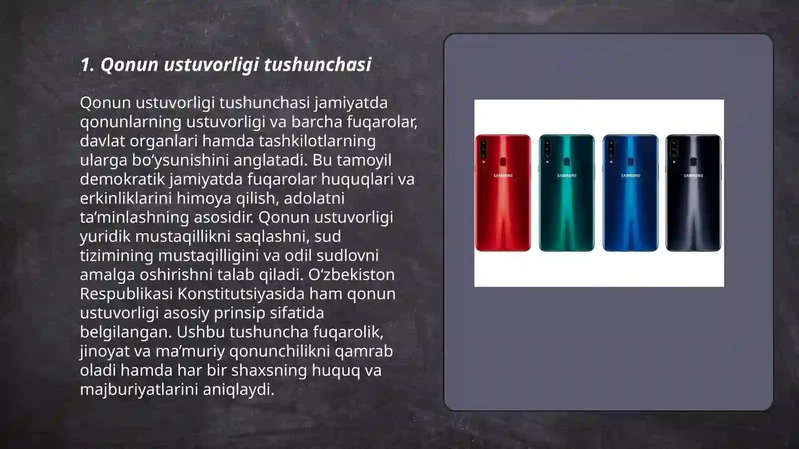 Qonun ustuvorligini ta'minlash fuqorolar huquq va erkinliklarining muhim garovi 3