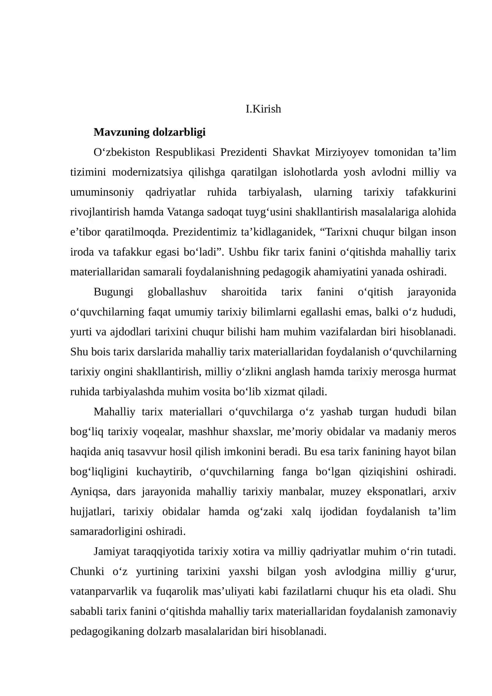 Tarix darslarida mahalliy tarix materiallaridan foydalanish metodikasi 3