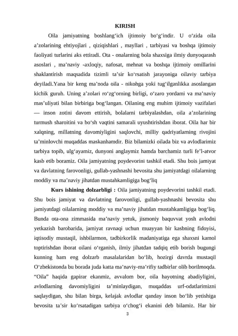 SHAYX MUHAMMAD SODIQ MUHAMMAD YUSUFNING “OILA QO‘RG‘ONI” KITOBIDAGI TARBIYA MASALALARINING YORITILISHI 3