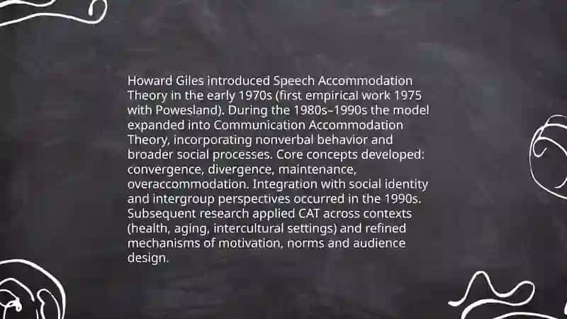 Accommodation theory and audience design 3