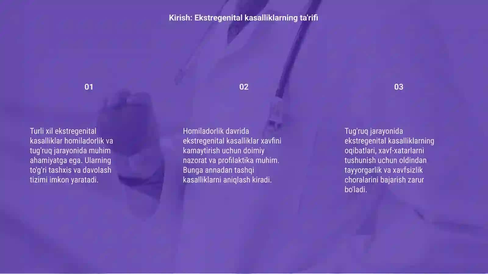 Turli xil ekstregenital kasalliklari bor homiladorlik va tugruq jarayoni 3