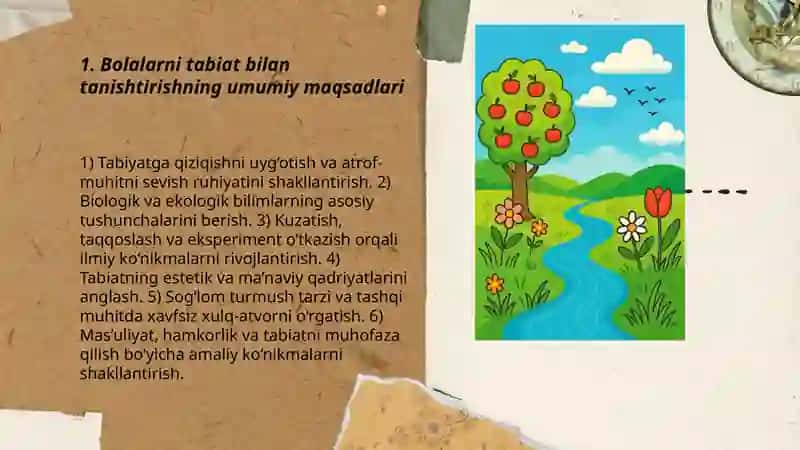 Bolalarni tabiat bilan tanishtirishning maqsad va vazifalari 3