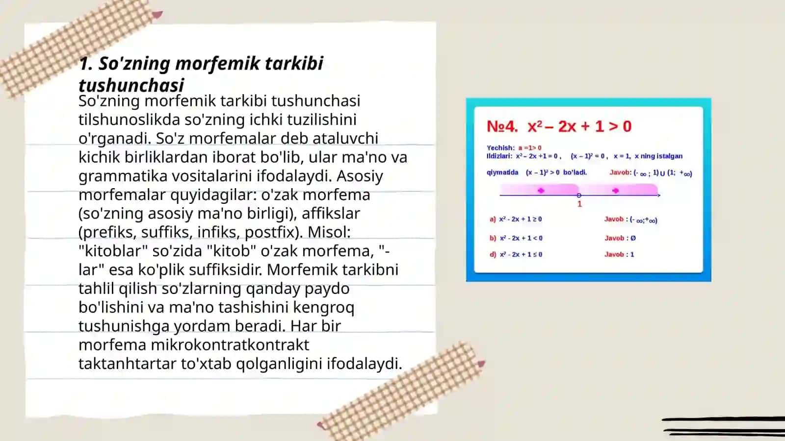 So'zining marfemik tarkibi 3
