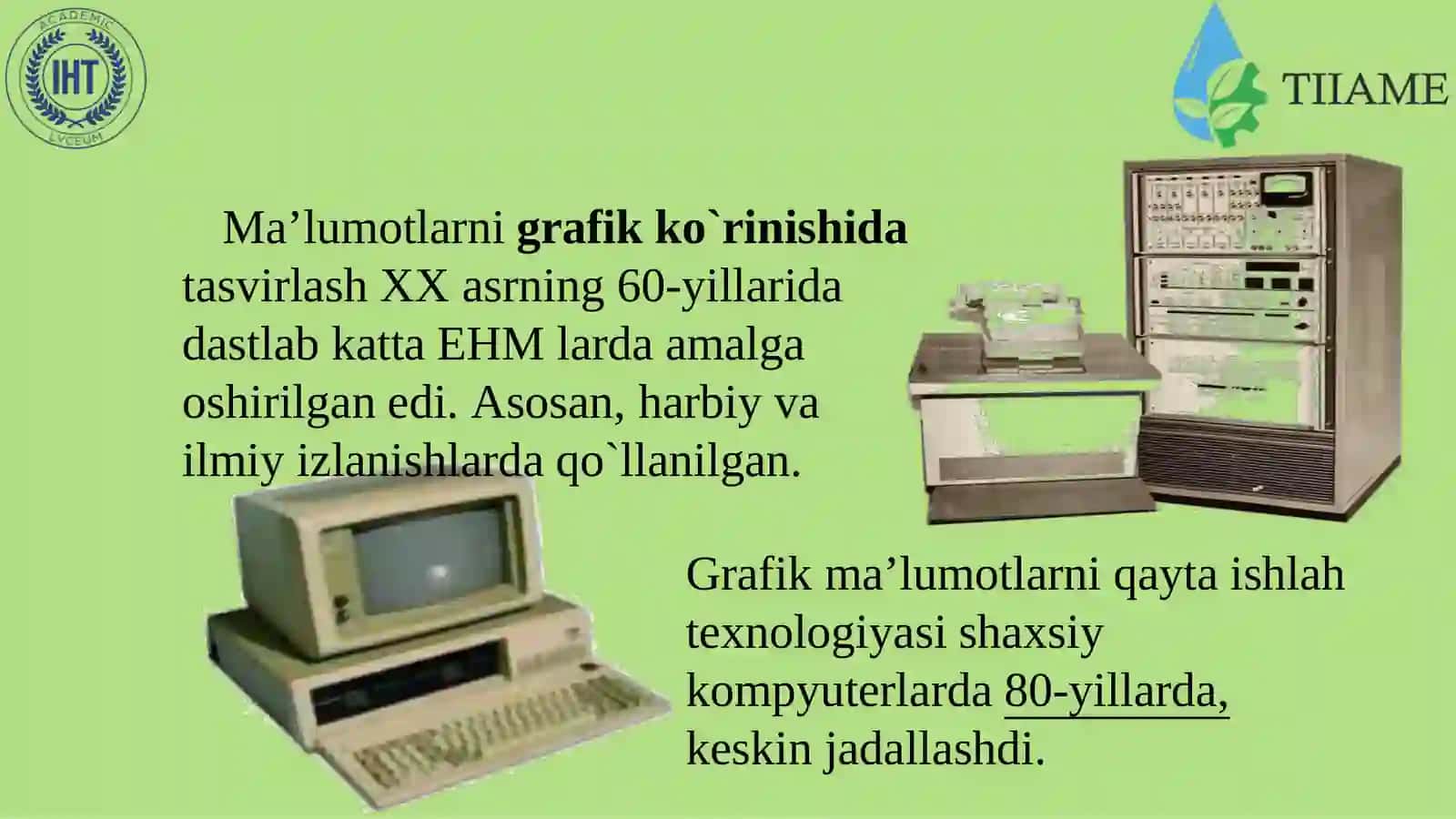 Kompyutergrafikasitushunchasi. KGda rang modellarivatasvirlashusullari 3
