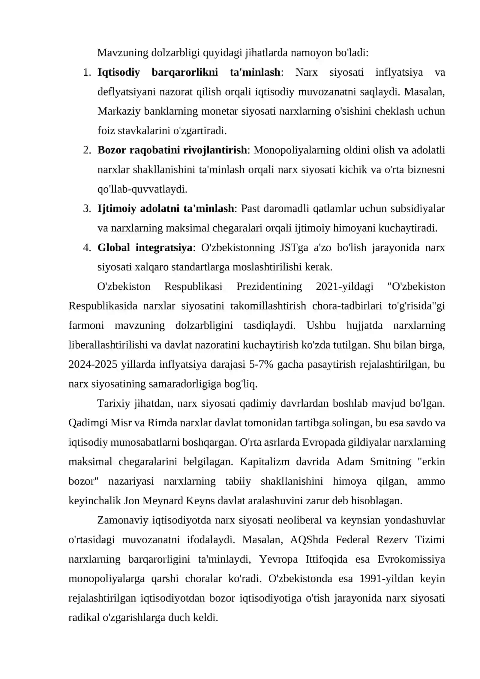 Narx siyosatining nazariy asoslari 3