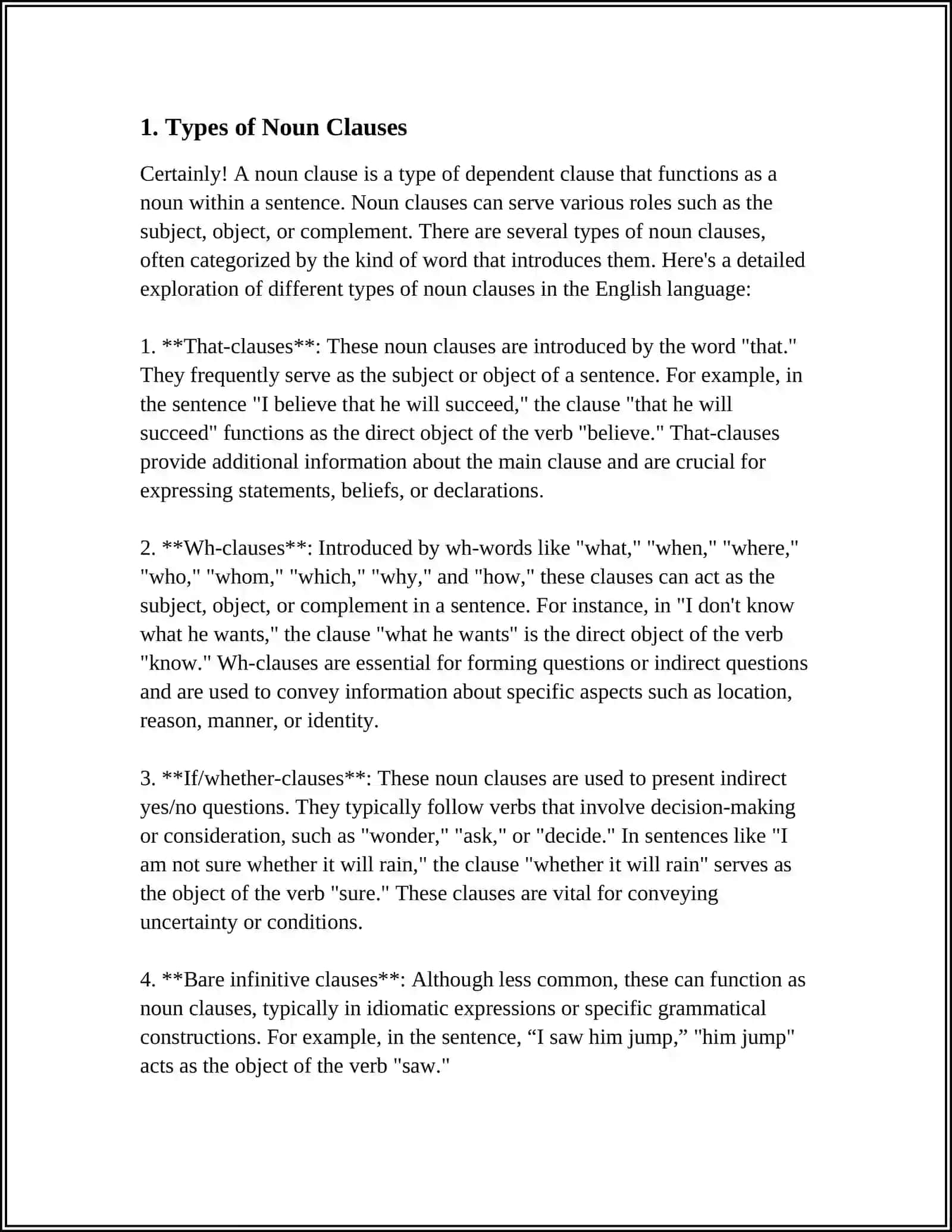 𝐍𝐚𝐮𝐧 𝐜𝐥𝐚𝐮𝐬𝐞𝐬 𝐢𝐧 𝐄𝐧𝐠𝐥𝐢𝐬𝐡 𝐥𝐚𝐧𝐠𝐮𝐚𝐠𝐞 (Types of Noun Clauses in English language) 3