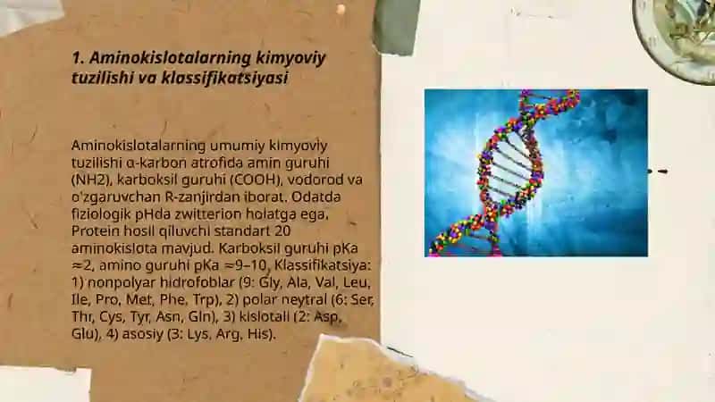 Aminokislotalar, nukleotidlar va ularning metabolizmi bilan bog'liq molekulalar 3