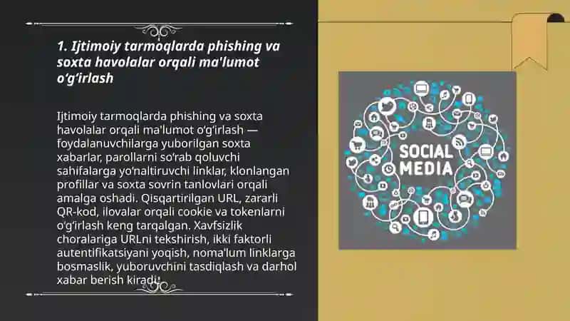 Socially tarmaqlardaģi informaciya hujim ham qawip qaterler 3