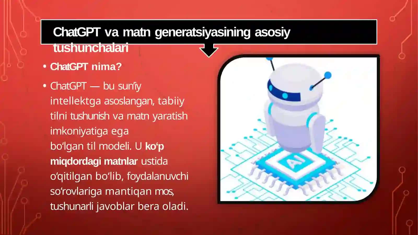 ALYORDAMIDAMATNGENERATSIYASI:CHATGPT 3