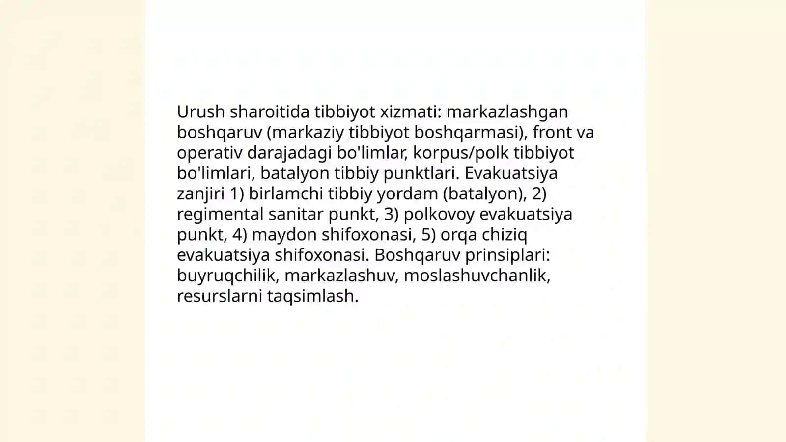 Urush Davrida Tibbiyot Xizmati Faoliyati 3