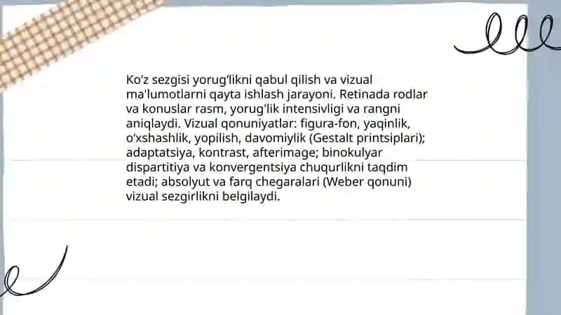 Sezgi turlari va ularning qonuniyatlari 3