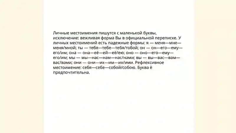 Правописание местоимений 3