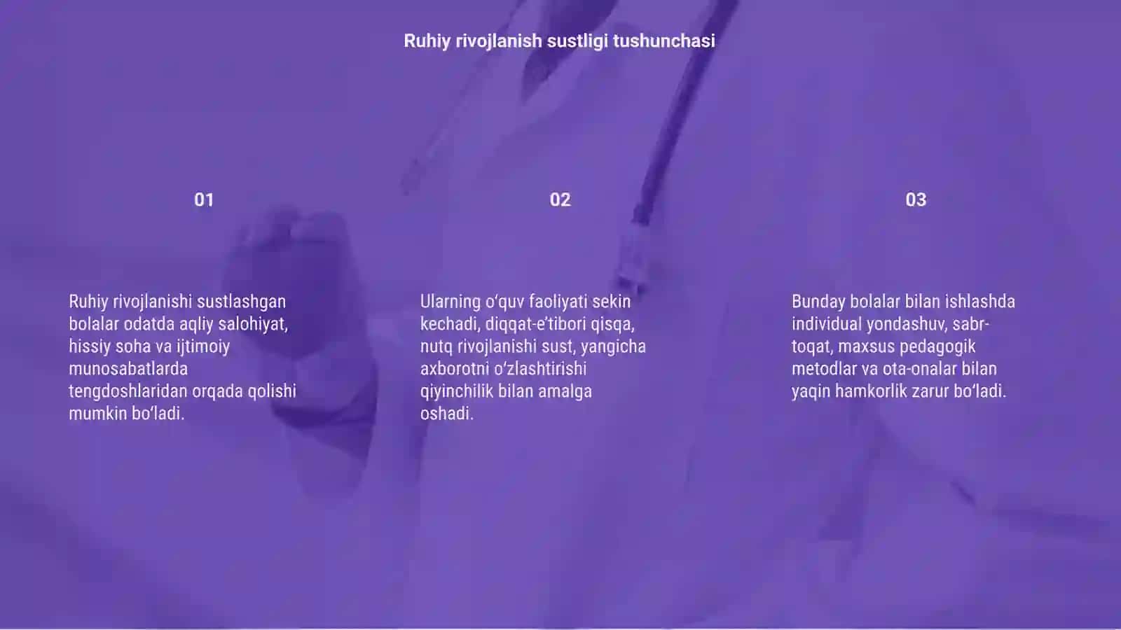 Ruhiy rivojlanishi sustlashgan bolalar 3