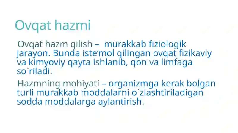 Ovqathazmqilish organlarining yoshgabog`liq xususiyatlari 3