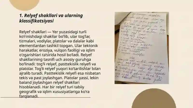 Muhandislik-geomorfologik tadqiqotlarda relyefning relyefning tahlili 3
