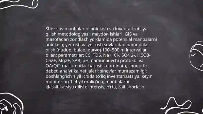 Shor suv muammosi boyicha malurmot toplash 3