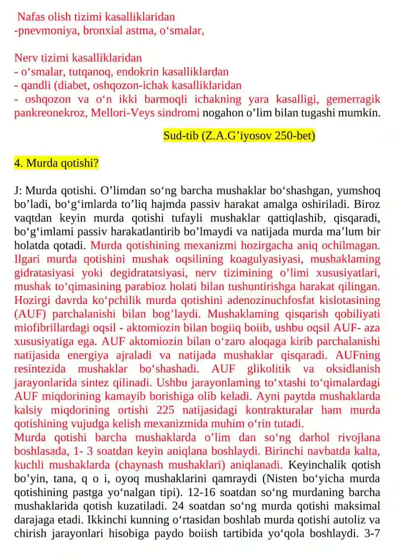 Sud tibbiyoti Yakuniy nazorat savollariga javoblar 3