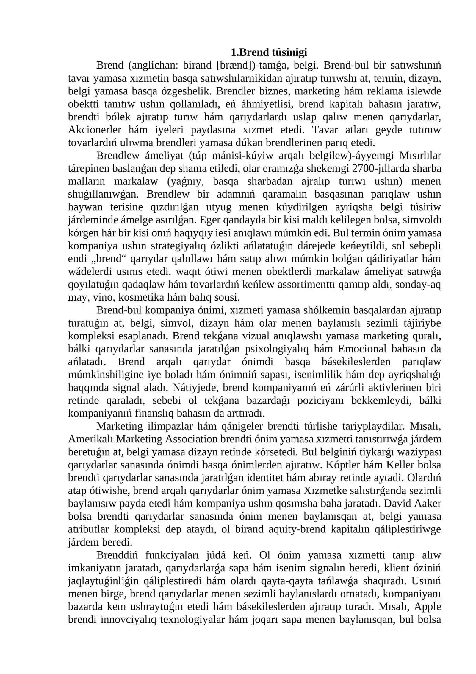 Brend kapitalın arttırıwda innovaciyalardıń roli 3