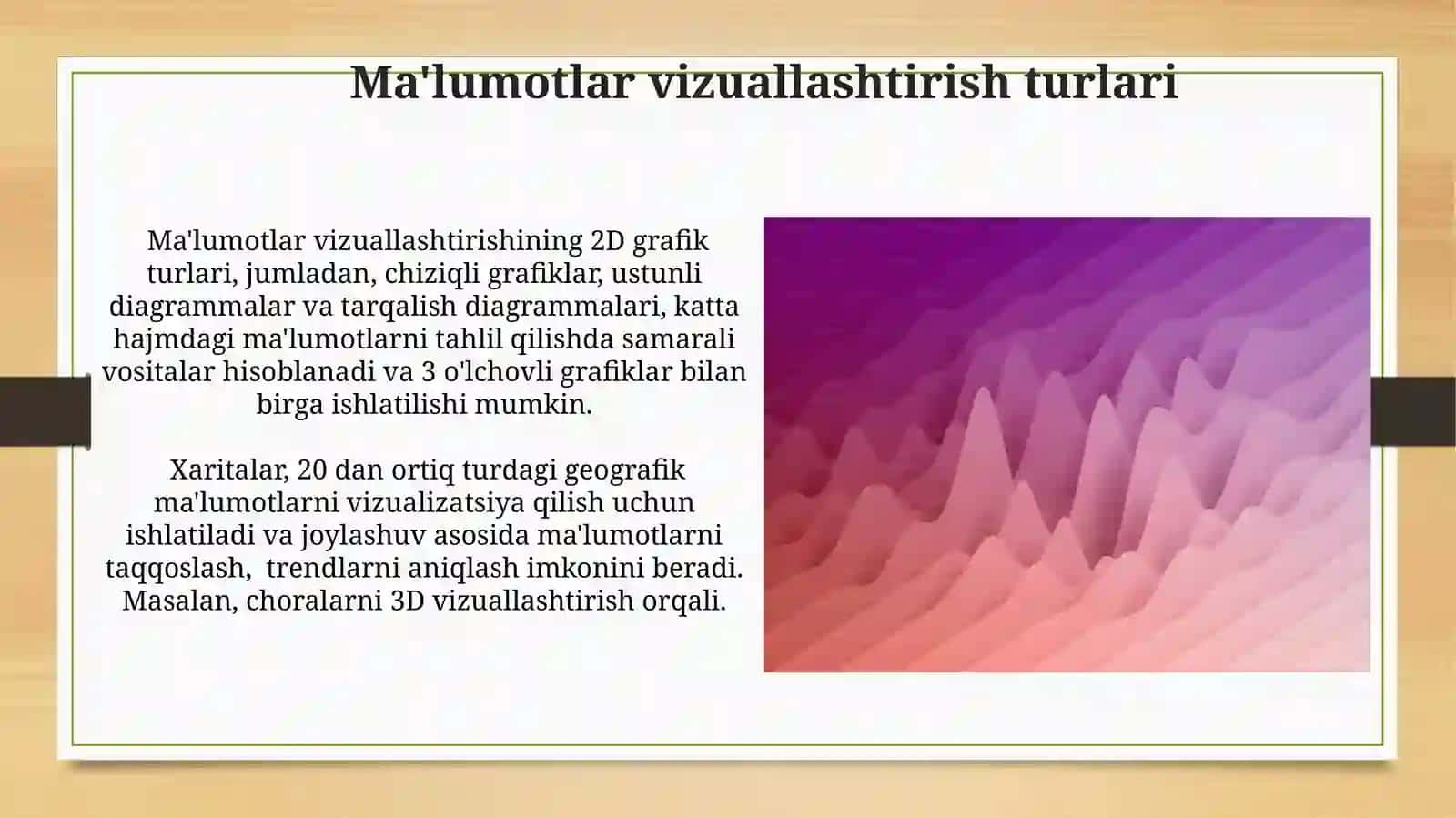 Ma'lumotlarni Vizualizatsiya Qilish 3