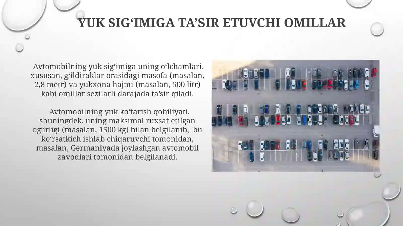 Avtomobillarni yuk ko'taruvchi anlash 3