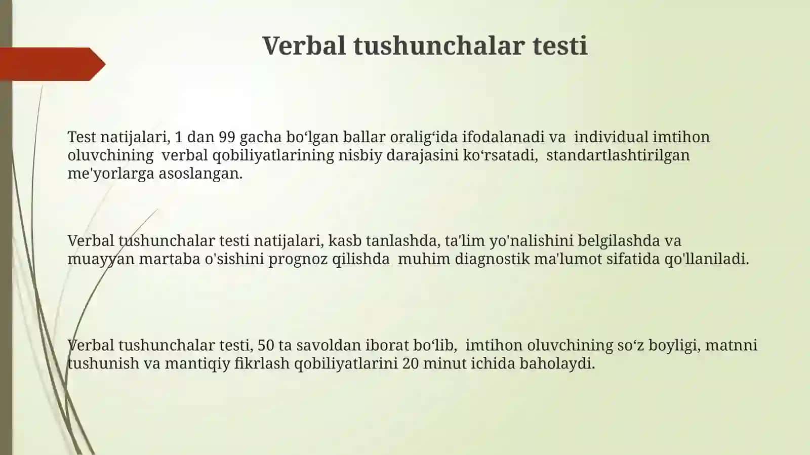 Differentsial Qobiliyatlar Batareyasi 3