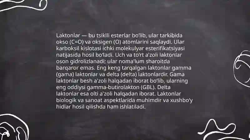 Laktonlar va laktamlar 3