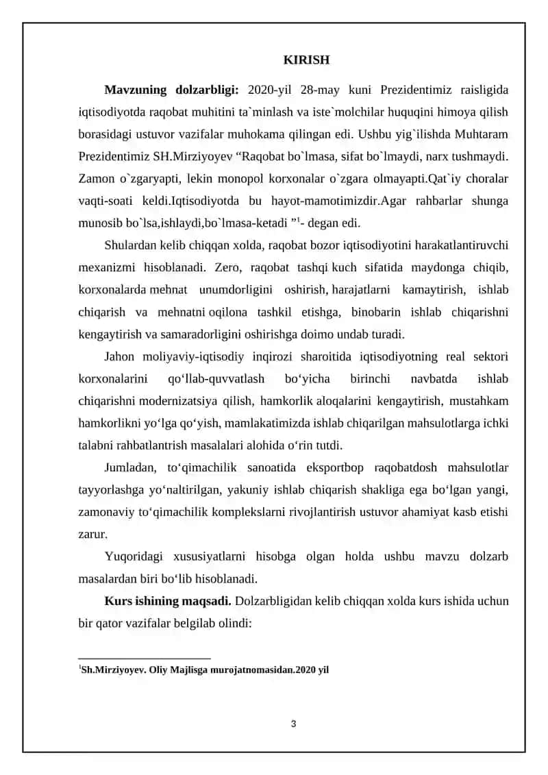 Raqobatning turli modellarida narxning shakllanish xususiyatlari 3