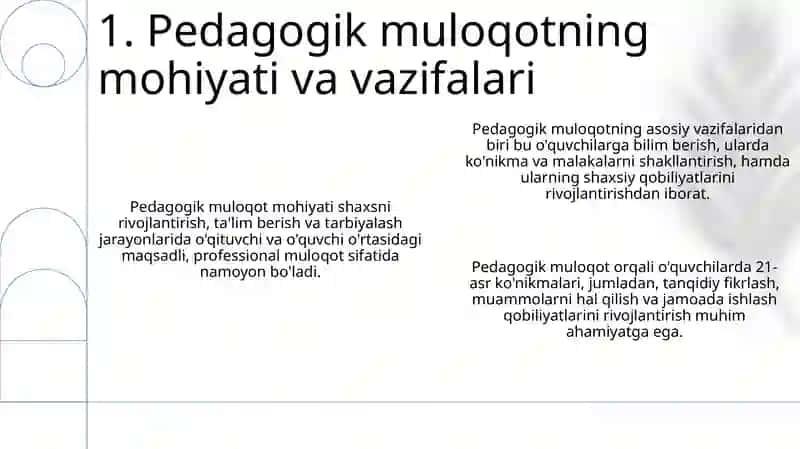 Pedagogik muloqotning o'ziga xos xususiyatlari va funksiyalari 3