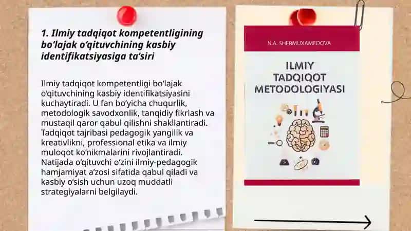 Ilmiy tadqiqot olib borish kompetentligi-boʻlajak oʻqituvchi shaxsini shakillantirish omili sifatida 3