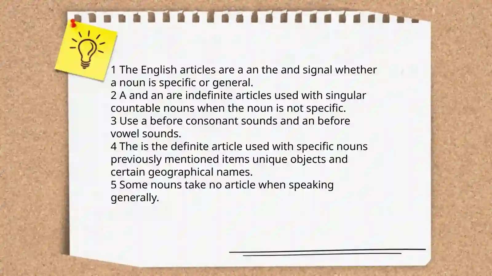 Plan "Articles haqida ingliz tilida taqdiomt" 3