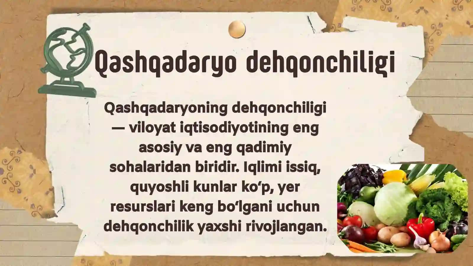 Qashqadaryo viloyati dehqonchiligi va uning hududiy tarkibi 3