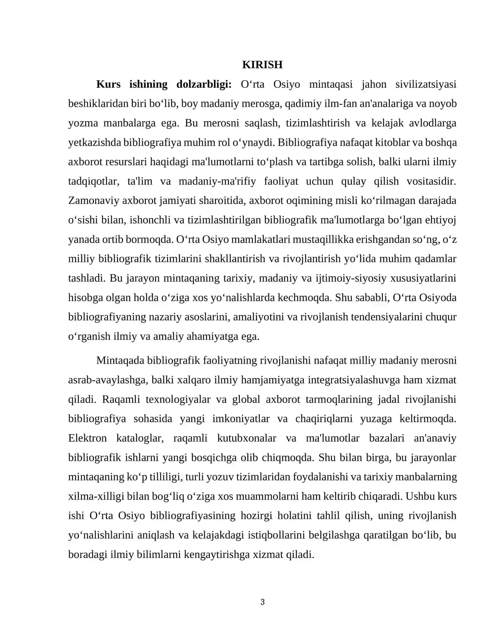 O'RTA OSIYODA BIBLIOGRAFIYA 3