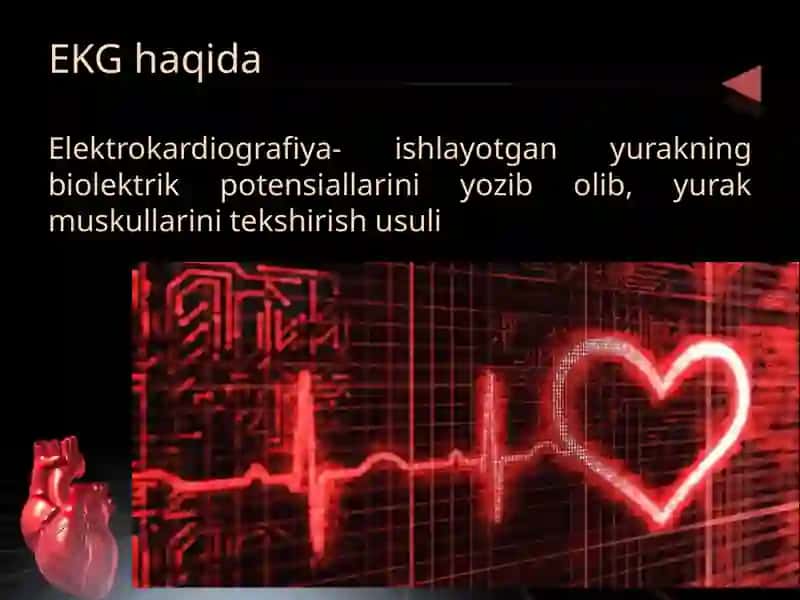 Yurak faoliyatini tekshirish usullari. Elektrokardiografiya. 3