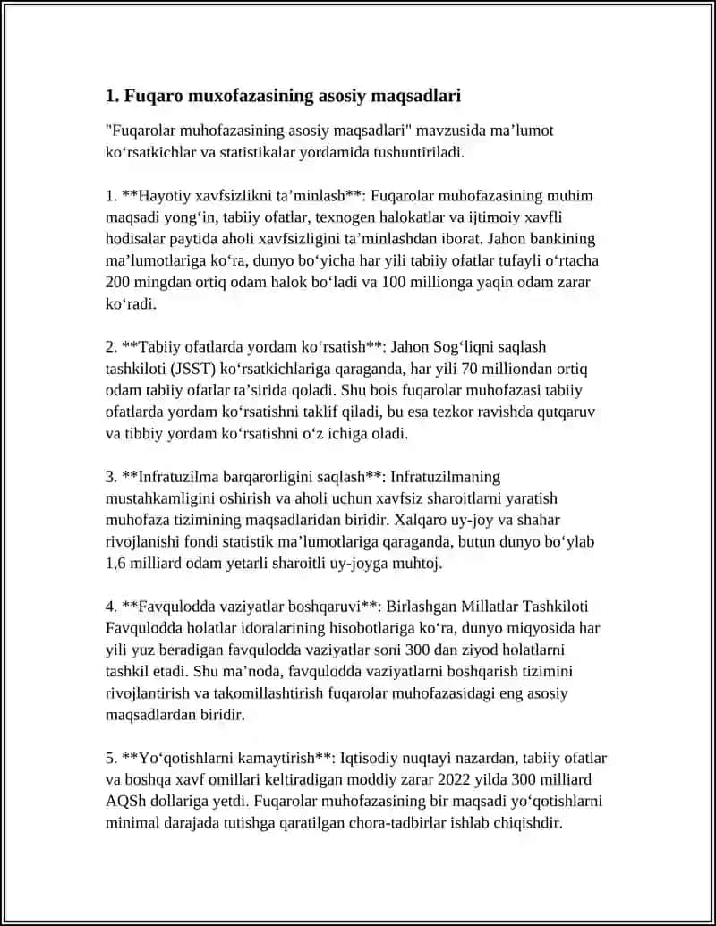 FUQARO MUXOFAZASIZNING MAQSAD VA VAZIFALARI 3