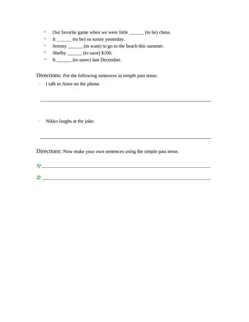 THEME:PAST SIMPLE TENSE 3