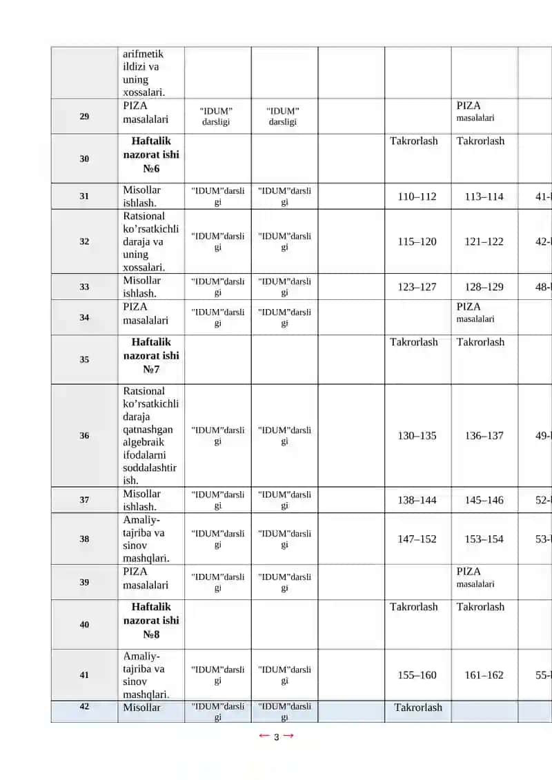Algebra maktab darsligi 3