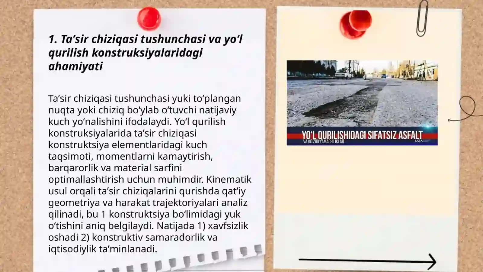Taʼsir chiziqlari qurishning kinematik usuli 3