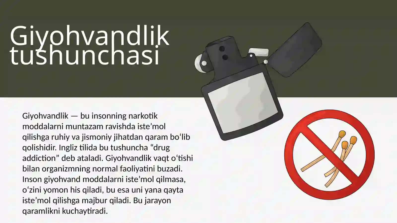 Giyohvandlik deviant xulq shakli sifatida. 3