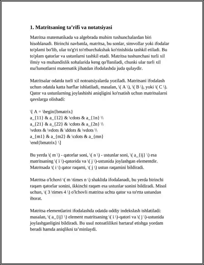 MATRITSA 3