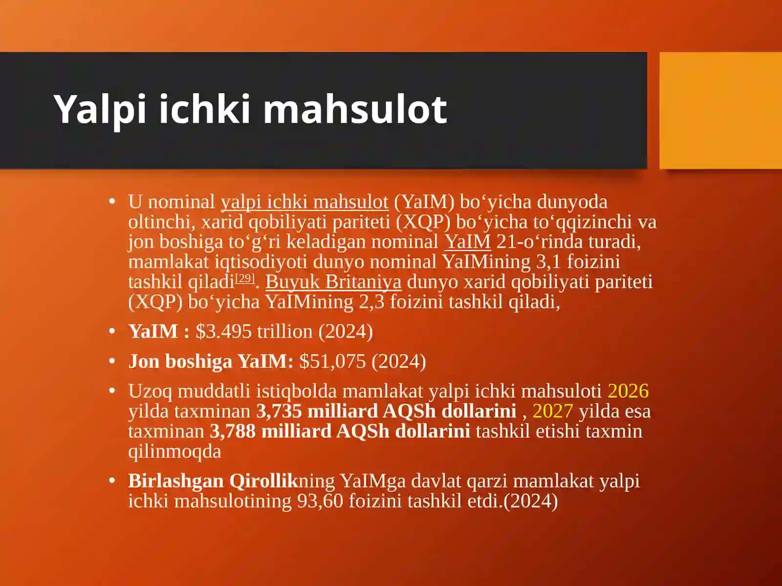 Buyuk Britaniyaning yalpi ichki mahsulot 3