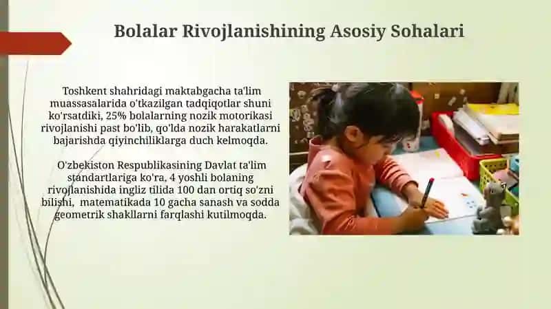 Davlat Maktabgacha Ta'lim Talablarining Maqsadi 3