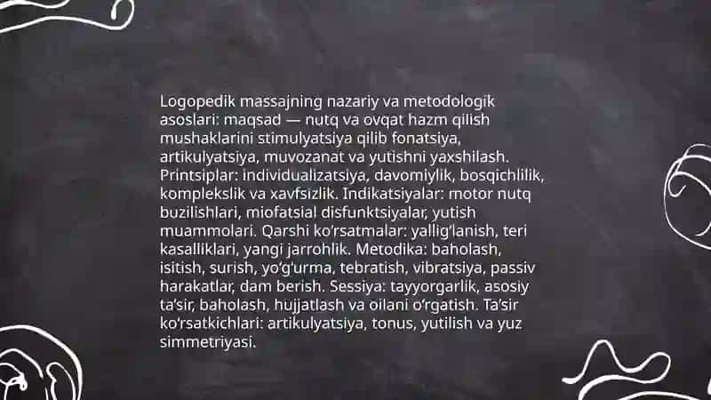 Logopedik massajni olib borishga doir metadalogik tavsiyalar 3