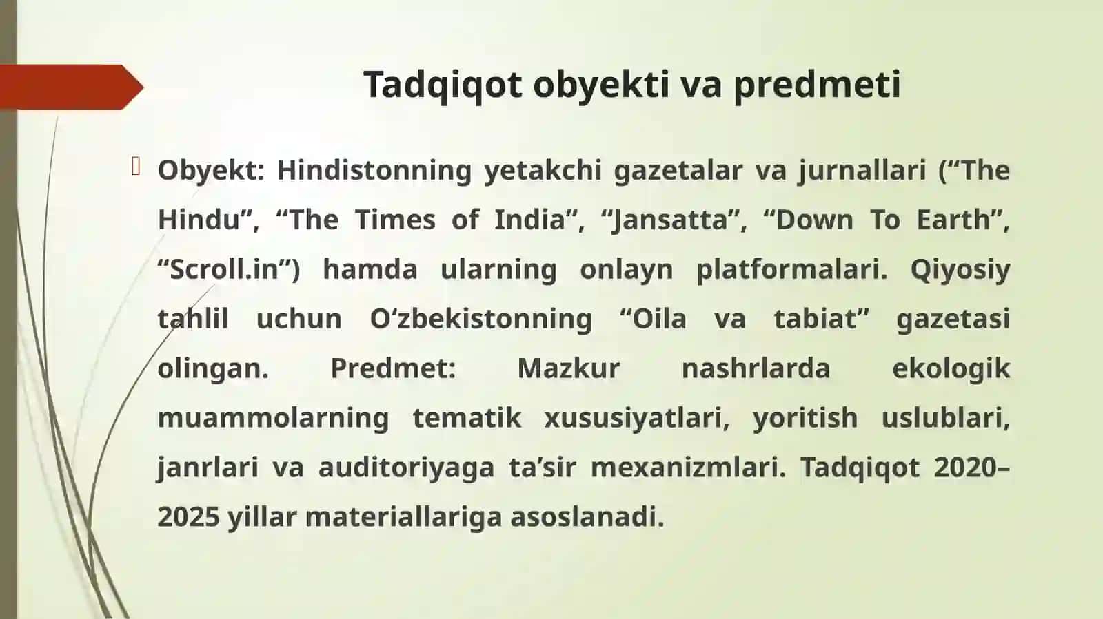 Hindiston Matbuatida Ekologik Muammolarning Yoritilishi 3