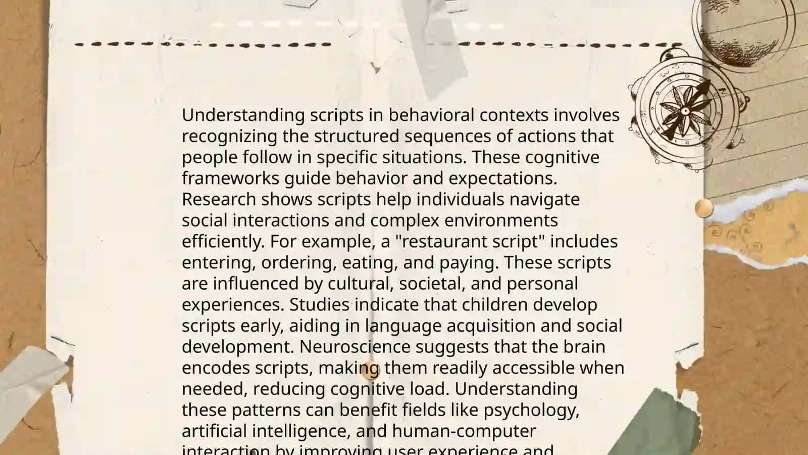 Scrips. Scenario. Schem ata. Mental models 3