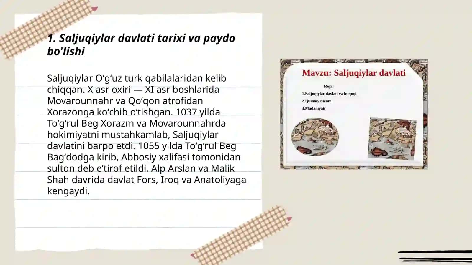 Saljuqiylar davlati Tarixi 3
