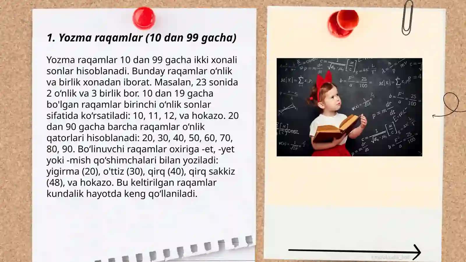 Konsentrlar(10, 100,1000 va koʻp xonali sonlar) raqamlashga oʻrgatish metodi 3