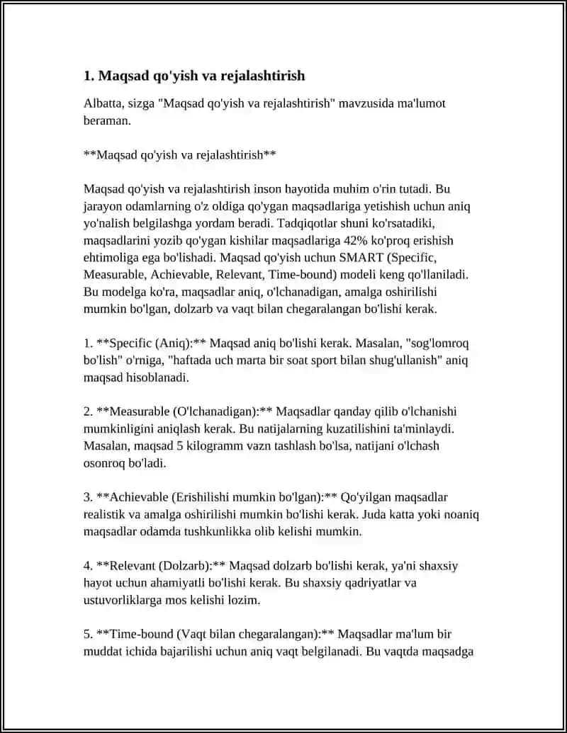 HAYOTIY MUVAFFAQIYAT SIRLARI NIMADA 3