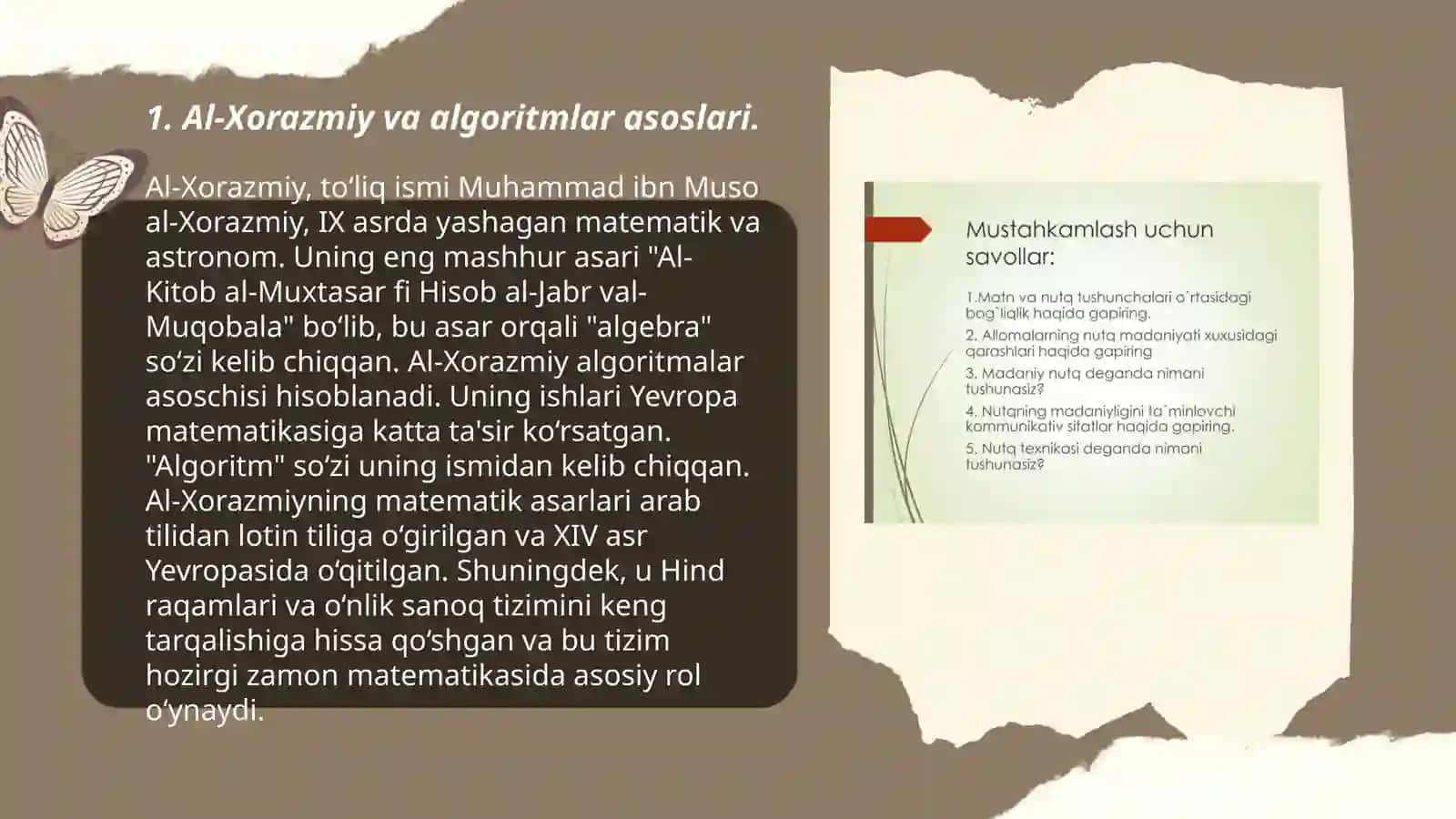 IX-XII asrda mamlakatimizda roʻy bergan madaniy uygʻonish (Renessans) 3