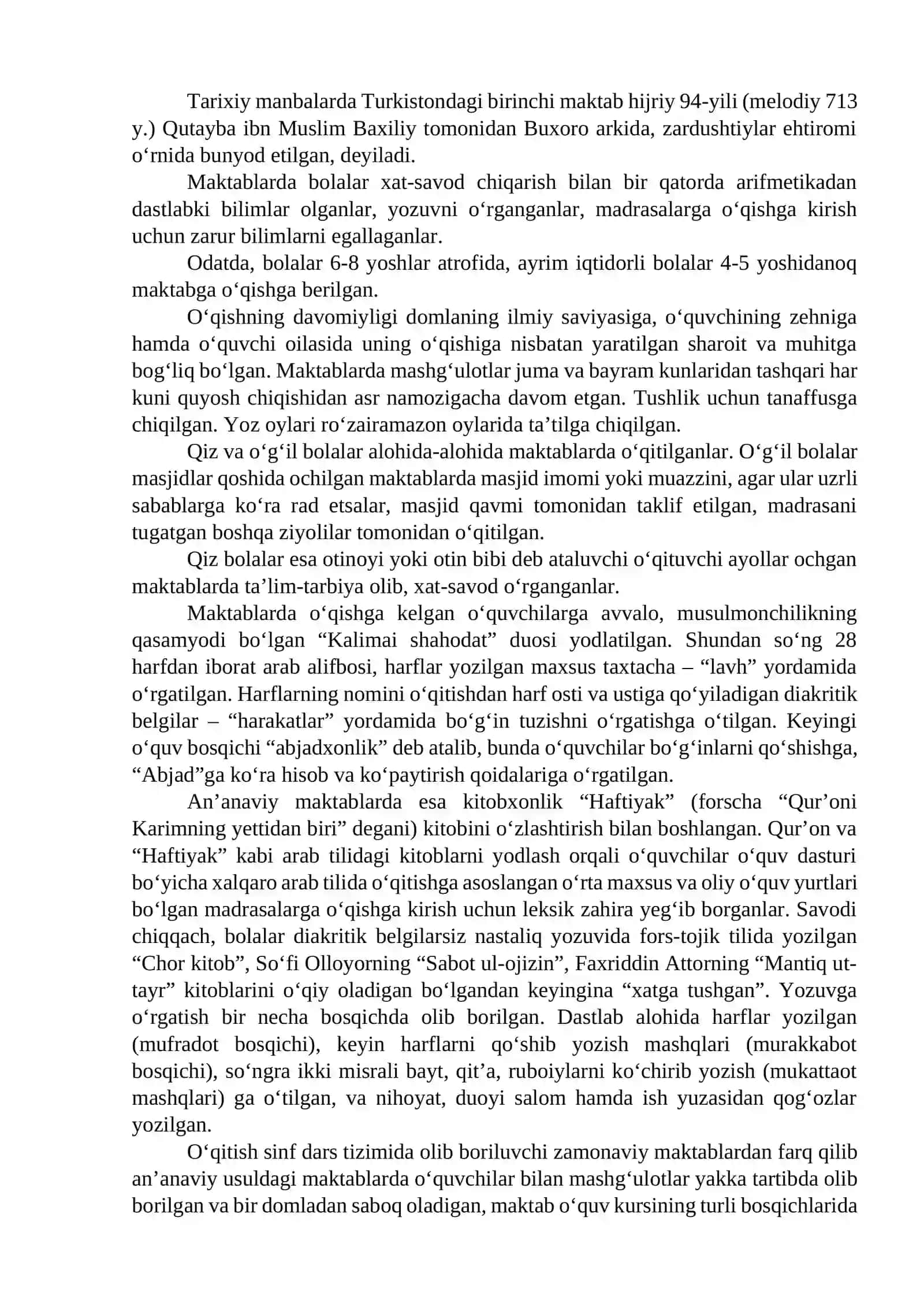 Markaziy osiyoda ta`lim-tarbiya masalalari 3