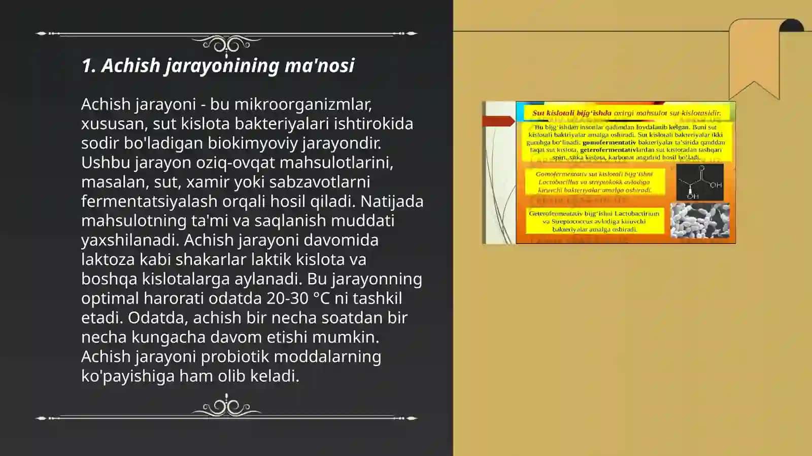 Achish jarayonlarining borishi va ularning turlari 3